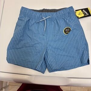 Art Class Kids Swim Trunks in Blue Stripe